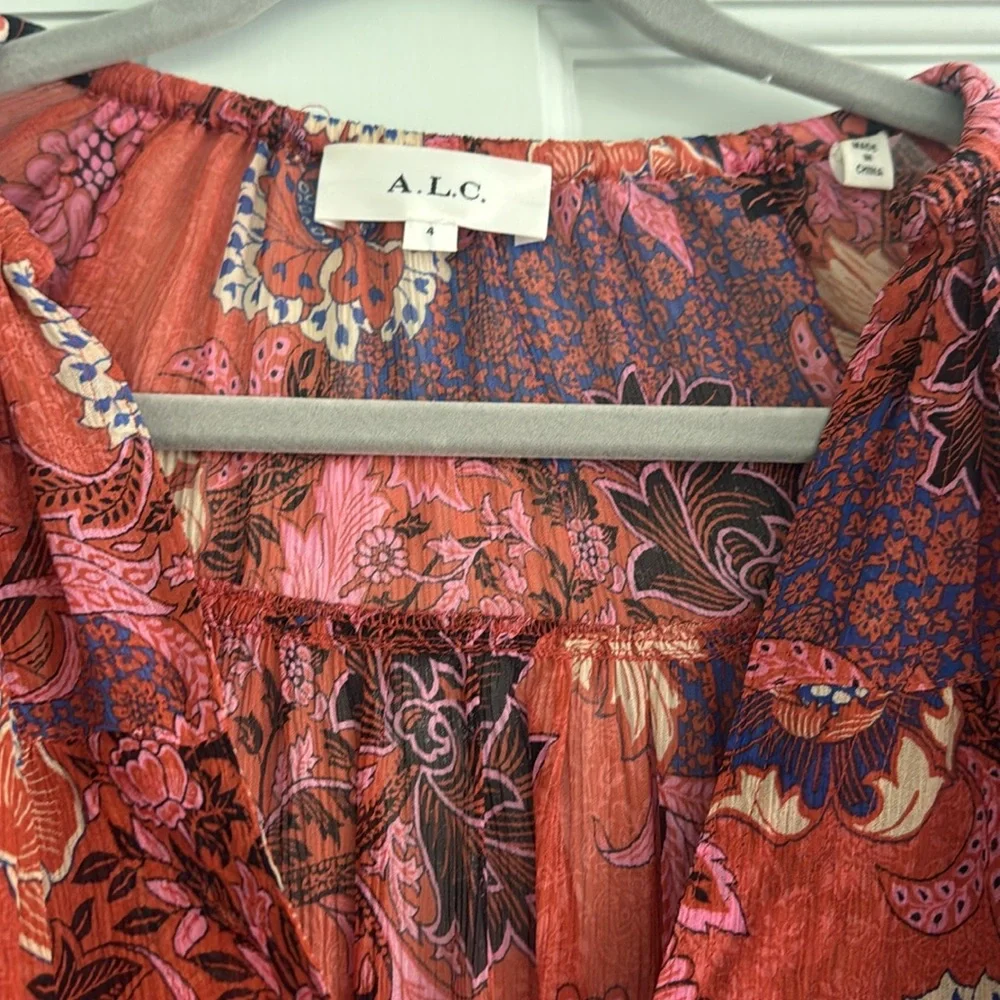 A.L.C. Multicolor Floral Dress - Picture 3 of 7